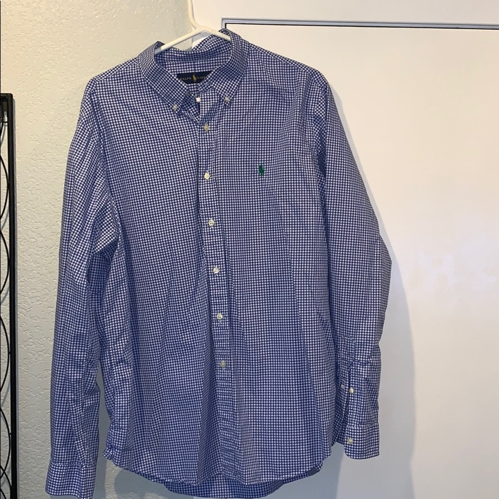 Men’s Ralph Lauren Blue & White Button-down